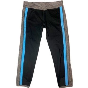 KENSIE Black & Blue Quick Dry Athletic Leggings